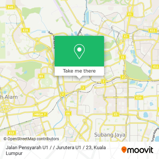 Jalan Pensyarah U1 / / Jurutera U1 / 23 map