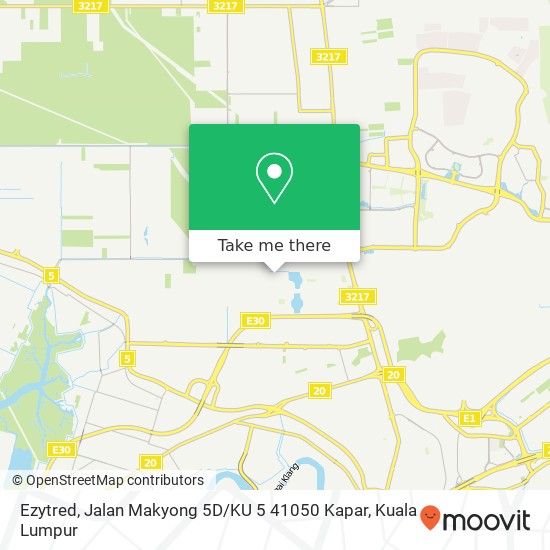 Ezytred, Jalan Makyong 5D / KU 5 41050 Kapar map