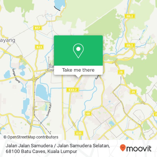 Jalan Jalan Samudera / Jalan Samudera Selatan, 68100 Batu Caves map