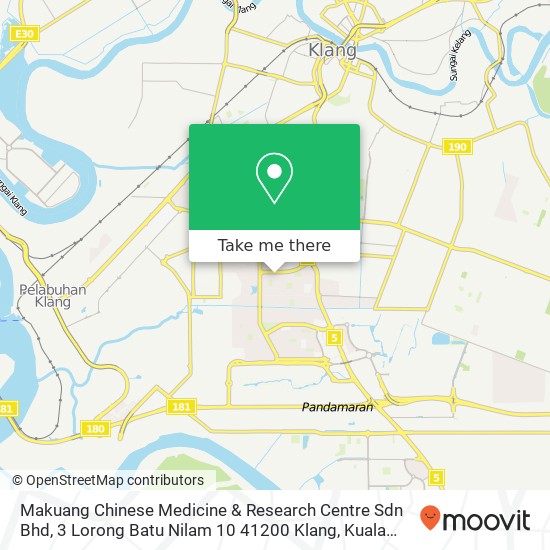 Peta Makuang Chinese Medicine & Research Centre Sdn Bhd, 3 Lorong Batu Nilam 10 41200 Klang