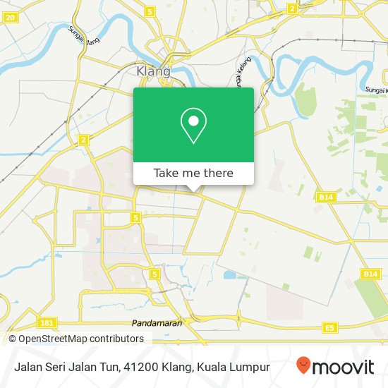 Peta Jalan Seri Jalan Tun, 41200 Klang