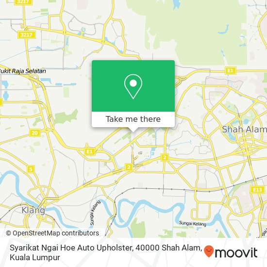 Syarikat Ngai Hoe Auto Upholster, 40000 Shah Alam map