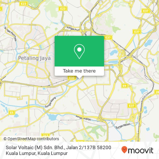 Peta Solar Voltaic (M) Sdn. Bhd., Jalan 2 / 137B 58200 Kuala Lumpur