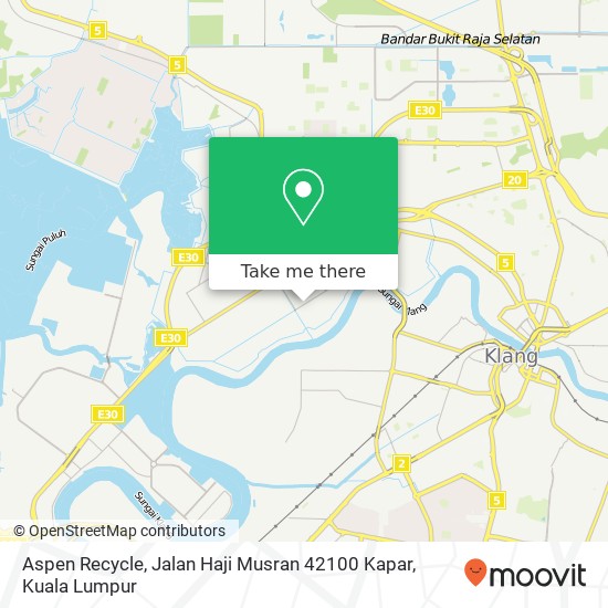 Aspen Recycle, Jalan Haji Musran 42100 Kapar map