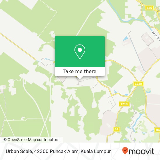 Peta Urban Scale, 42300 Puncak Alam