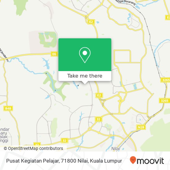 Peta Pusat Kegiatan Pelajar, 71800 Nilai