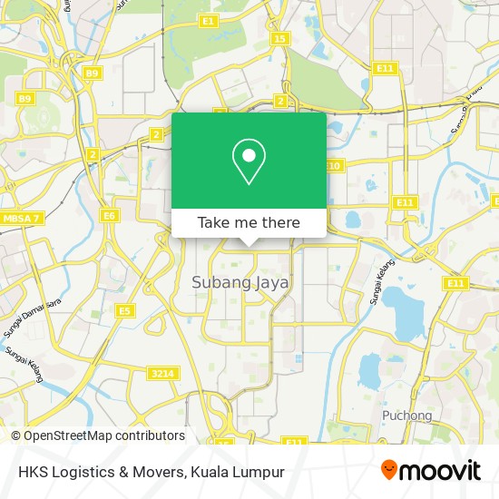 HKS Logistics & Movers map