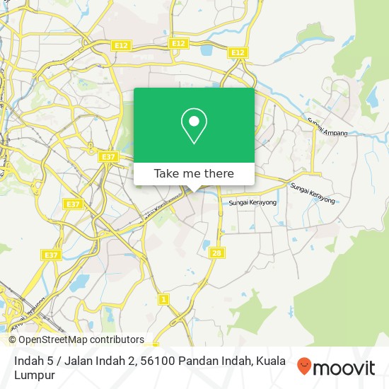 Indah 5 / Jalan Indah 2, 56100 Pandan Indah map