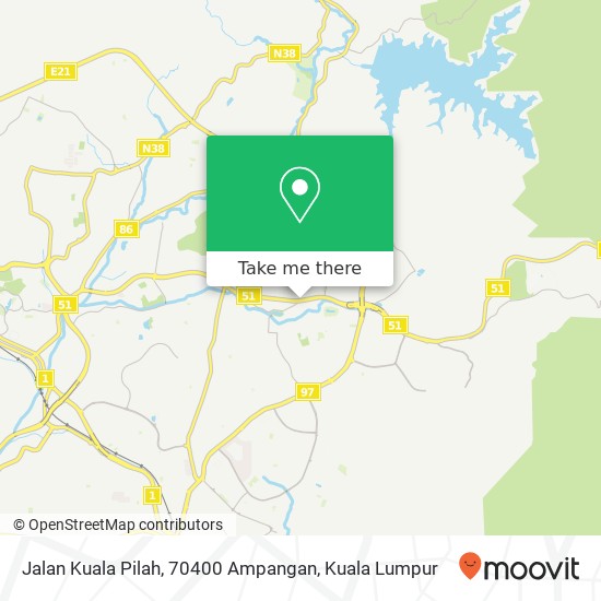 Jalan Kuala Pilah, 70400 Ampangan map