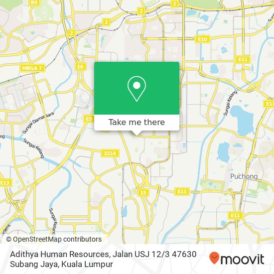 Adithya Human Resources, Jalan USJ 12 / 3 47630 Subang Jaya map