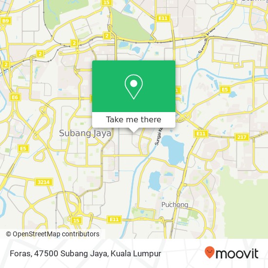 Peta Foras, 47500 Subang Jaya