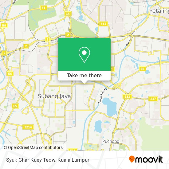 Syuk Char Kuey Teow map