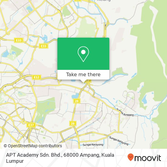APT Academy Sdn. Bhd., 68000 Ampang map
