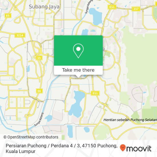 Persiaran Puchong / Perdana 4 / 3, 47150 Puchong map