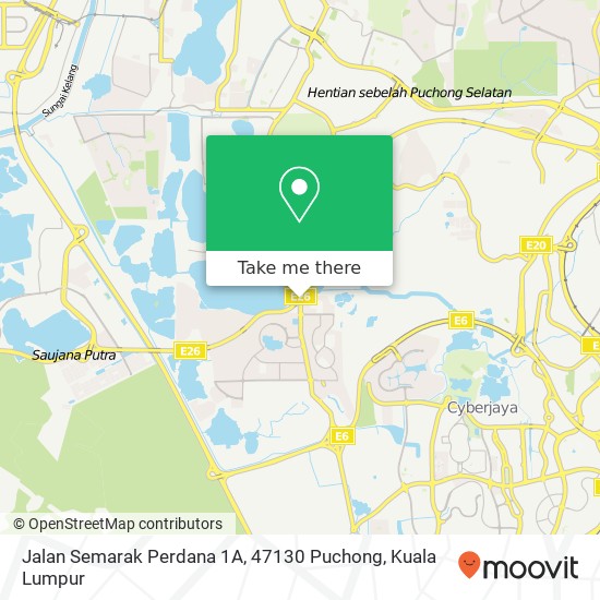 Jalan Semarak Perdana 1A, 47130 Puchong map