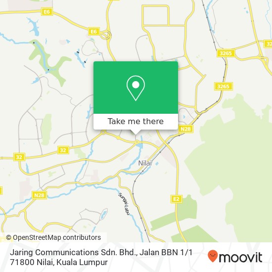 Jaring Communications Sdn. Bhd., Jalan BBN 1 / 1 71800 Nilai map