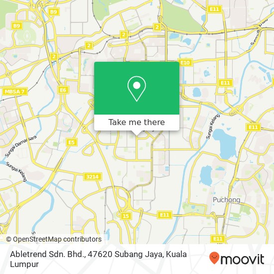 Abletrend Sdn. Bhd., 47620 Subang Jaya map