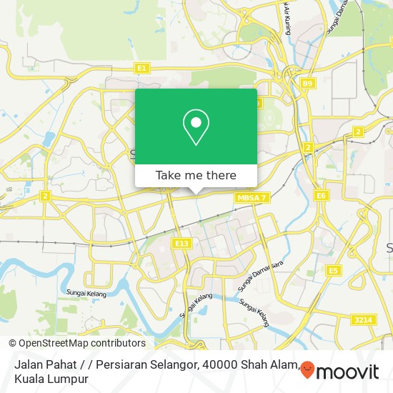 Jalan Pahat / / Persiaran Selangor, 40000 Shah Alam map