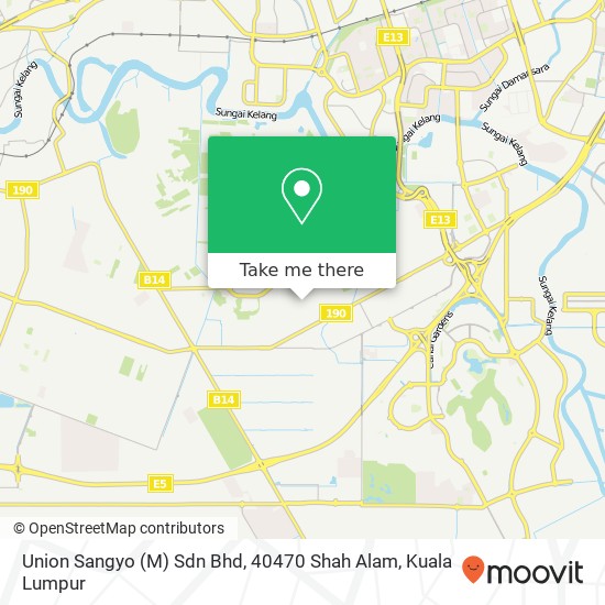 Union Sangyo (M) Sdn Bhd, 40470 Shah Alam map