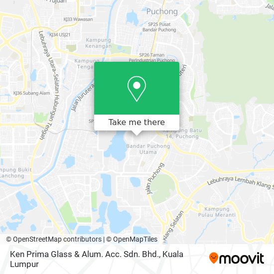 Peta Ken Prima Glass & Alum. Acc. Sdn. Bhd.