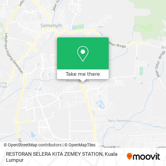 Peta RESTORAN SELERA KITA ZEMEY STATION