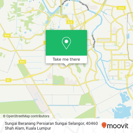 Sungai Beranang Persiaran Sungai Selangor, 40460 Shah Alam map
