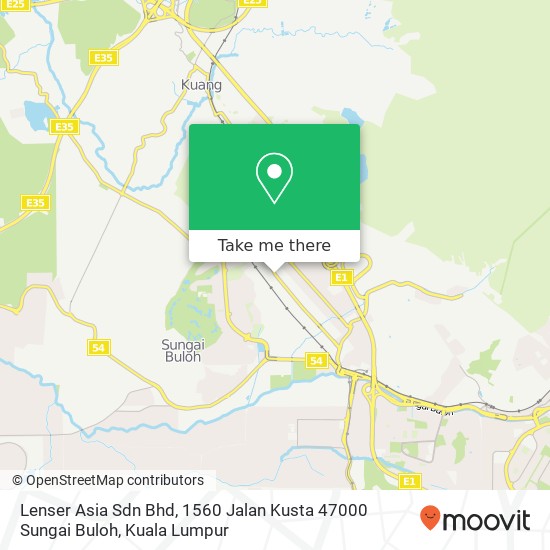 Lenser Asia Sdn Bhd, 1560 Jalan Kusta 47000 Sungai Buloh map