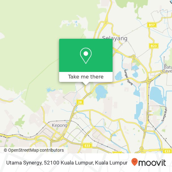 Utama Synergy, 52100 Kuala Lumpur map