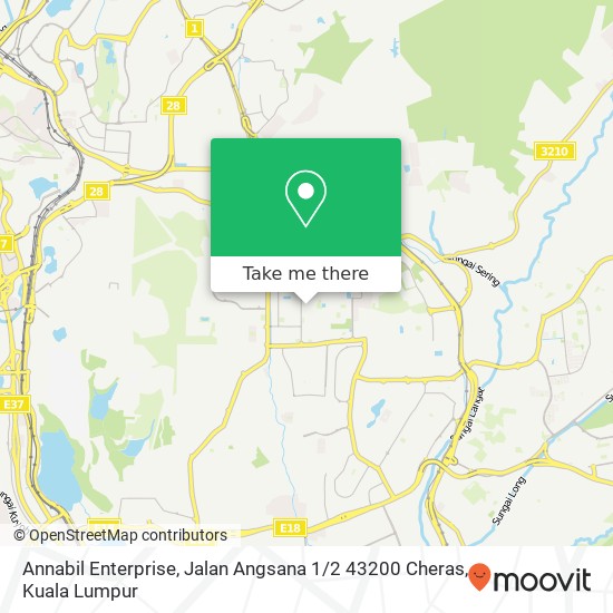 Annabil Enterprise, Jalan Angsana 1 / 2 43200 Cheras map