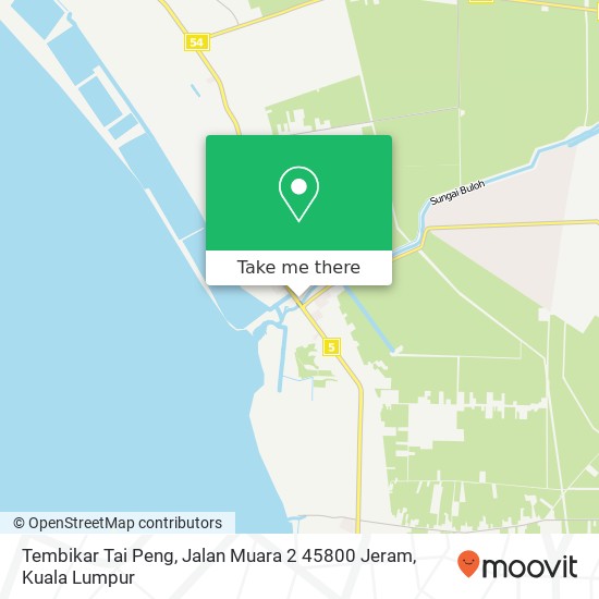 Tembikar Tai Peng, Jalan Muara 2 45800 Jeram map