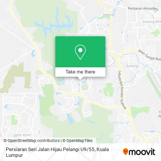 Persiaran Seri Jalan Hijau Pelangi U9 / 55 map
