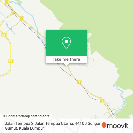 Peta Jalan Tempua 2 Jalan Tempua Utama, 44100 Sungai Gumut