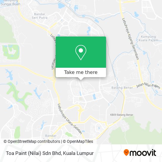 Toa Paint (Nilai) Sdn Bhd map