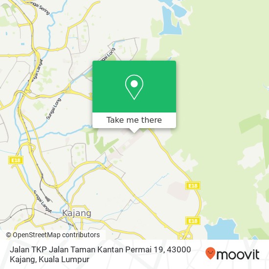 Jalan TKP Jalan Taman Kantan Permai 19, 43000 Kajang map