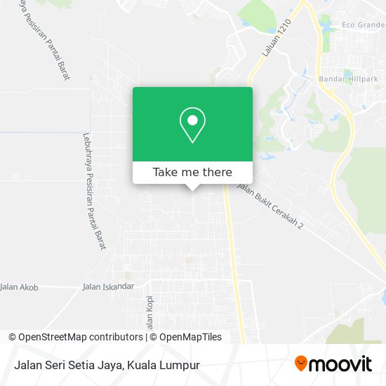 Peta Jalan Seri Setia Jaya
