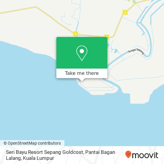 Seri Bayu Resort Sepang Goldcost, Pantai Bagan Lalang map