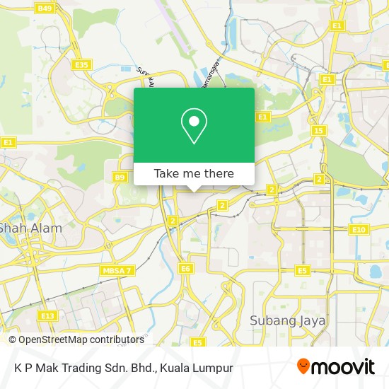 K P Mak Trading Sdn. Bhd. map