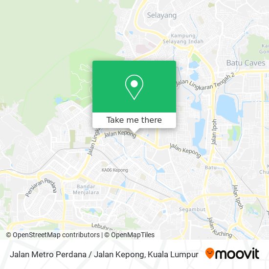 Jalan Metro Perdana / Jalan Kepong map