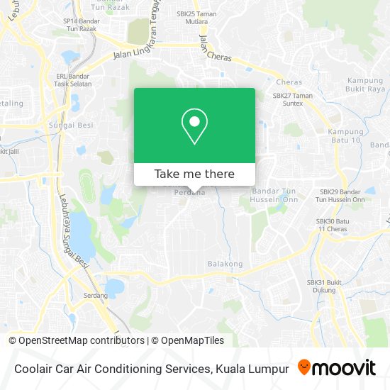 Coolair Car Air Conditioning Services map