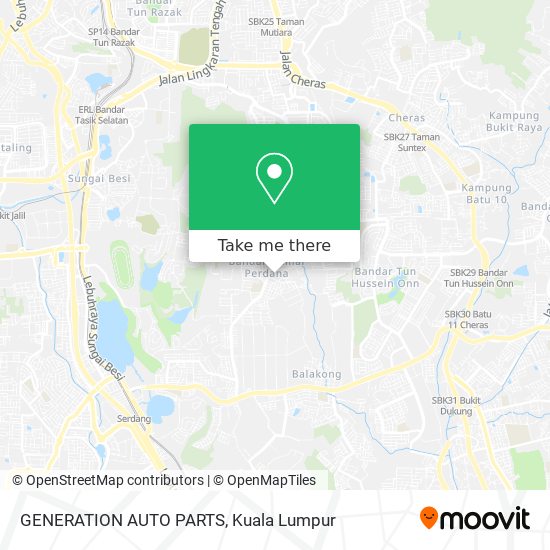 GENERATION AUTO PARTS map