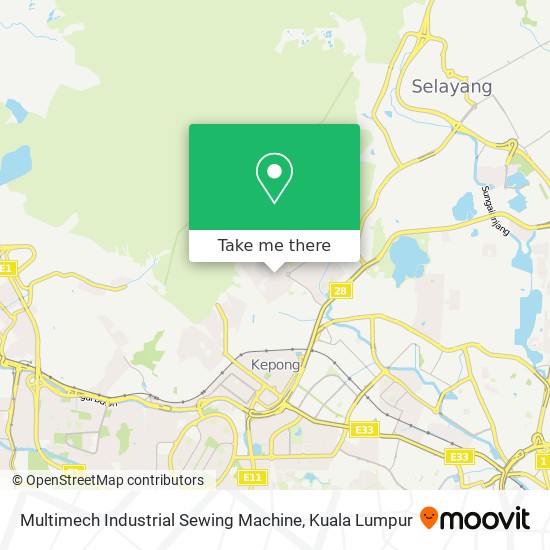 Multimech Industrial Sewing Machine map