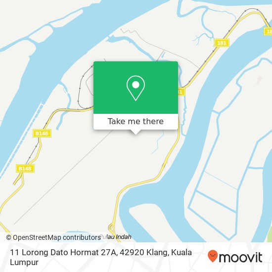 Peta 11 Lorong Dato Hormat 27A, 42920 Klang