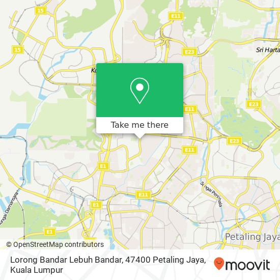 Lorong Bandar Lebuh Bandar, 47400 Petaling Jaya map