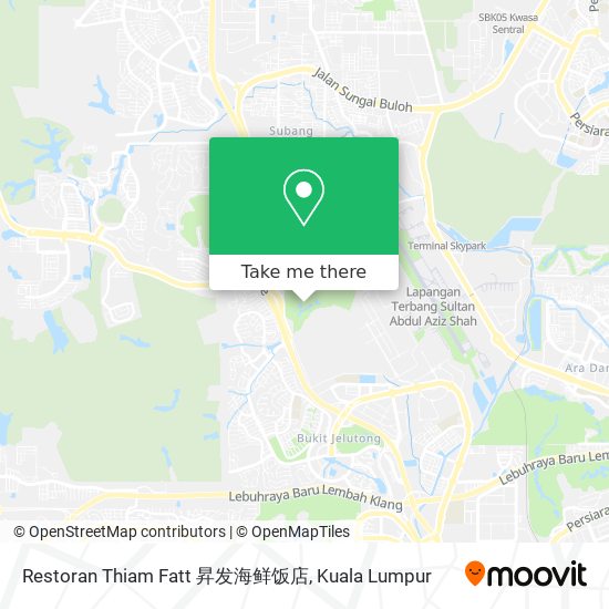 Restoran Thiam Fatt 昇发海鲜饭店 map