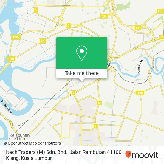 Itech Traders (M) Sdn. Bhd., Jalan Rambutan 41100 Klang map