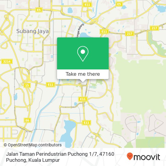 Peta Jalan Taman Perindustrian Puchong 1 / 7, 47160 Puchong