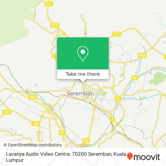 Lavanya Audio Video Centre, 70200 Seremban map