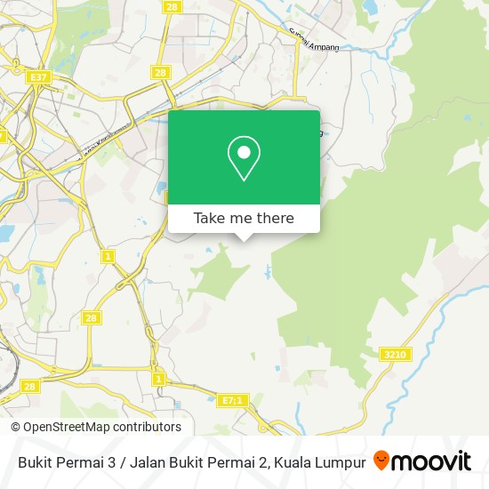 Peta Bukit Permai 3 / Jalan Bukit Permai 2