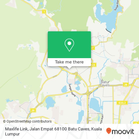 Maxlife Link, Jalan Empat 68100 Batu Caves map