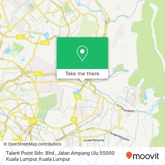 Talent Point Sdn. Bhd., Jalan Ampang Ulu 55000 Kuala Lumpur map